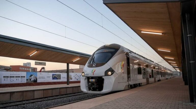 le ter à la gare de dakar, le 15 janvier 2019